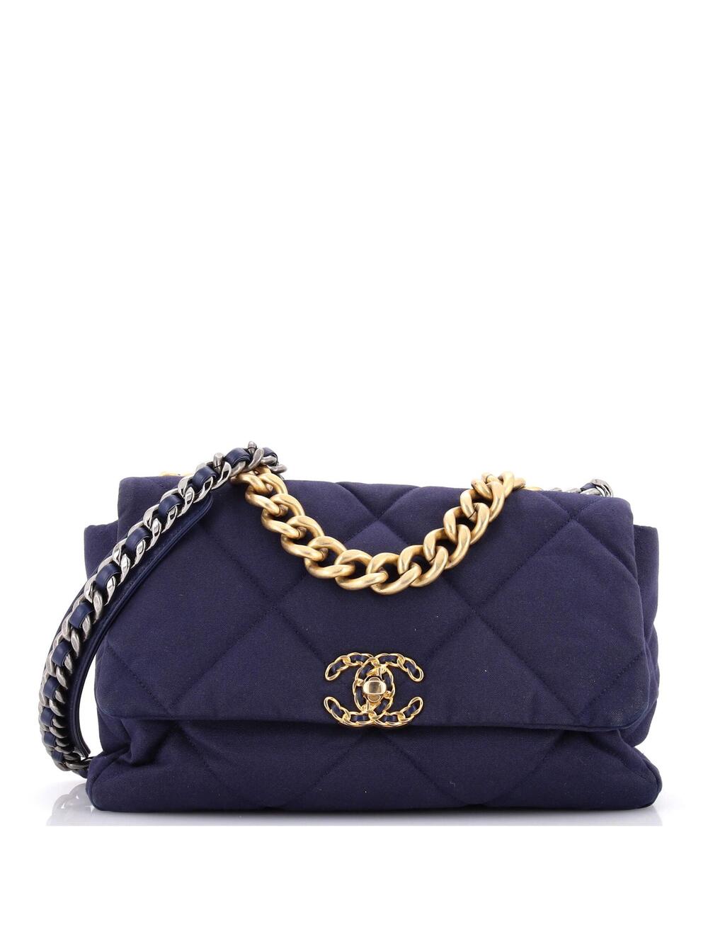 Chanel 19 Flap Bag Quilted Canvas Large #248433C48B